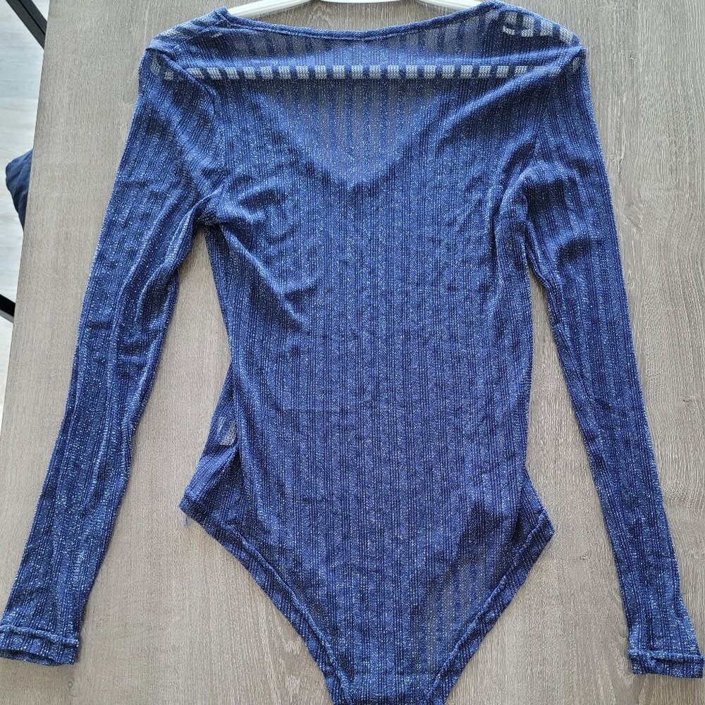 Blue Sheer Bodysuit